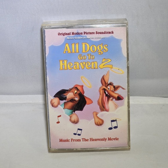 All Dogs Go To Heaven‎ 2 Soundtrack Music Cassette Tape - Very Rare